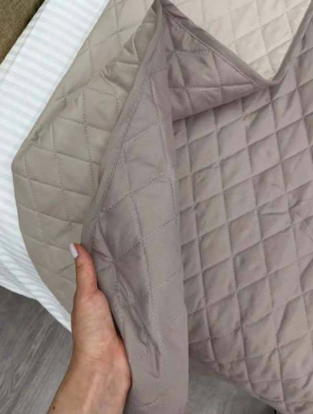 Покривало двостороннє Decorator Ultra Sonic Microfiber 180х215 см Сіро-коричневий/Бежевий (85-017) - фото 4 Покривало двостороннє Decorator Ultra Sonic Microfiber 180х215 см Сіро-коричневий/Бежевий (85-017) - фото 4