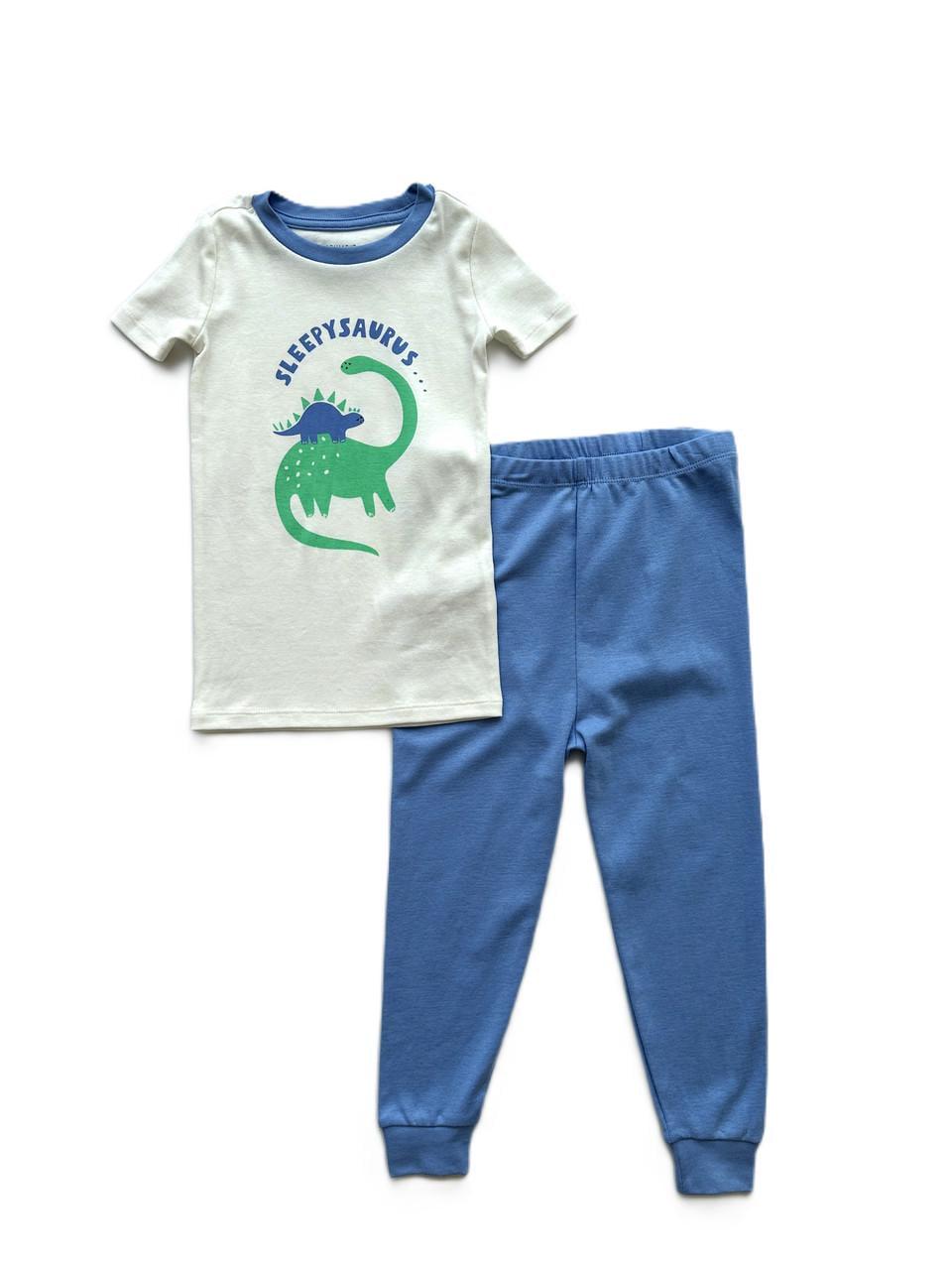 Піжама дитяча Primark Sleepysaurus футболка/штани 24-36 міс. 98 см Білий/Блакитний (05022026-17)