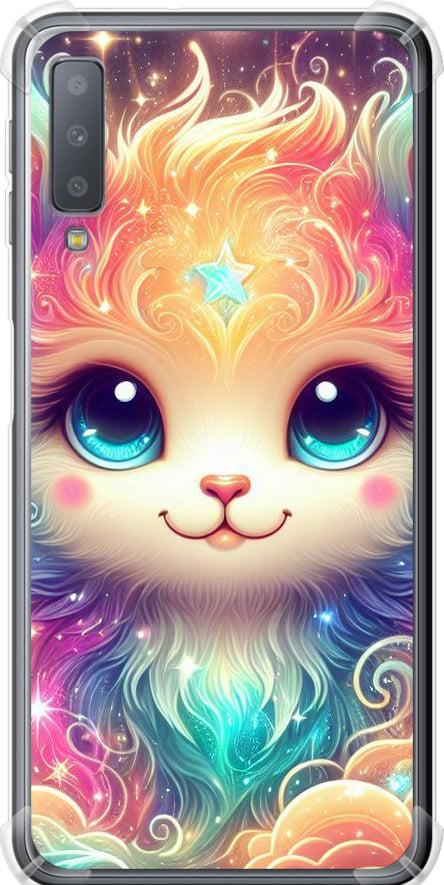 Чехол на Samsung Galaxy A7 (2018) A750F Сказочный котенок (5813sp-1582-42517)