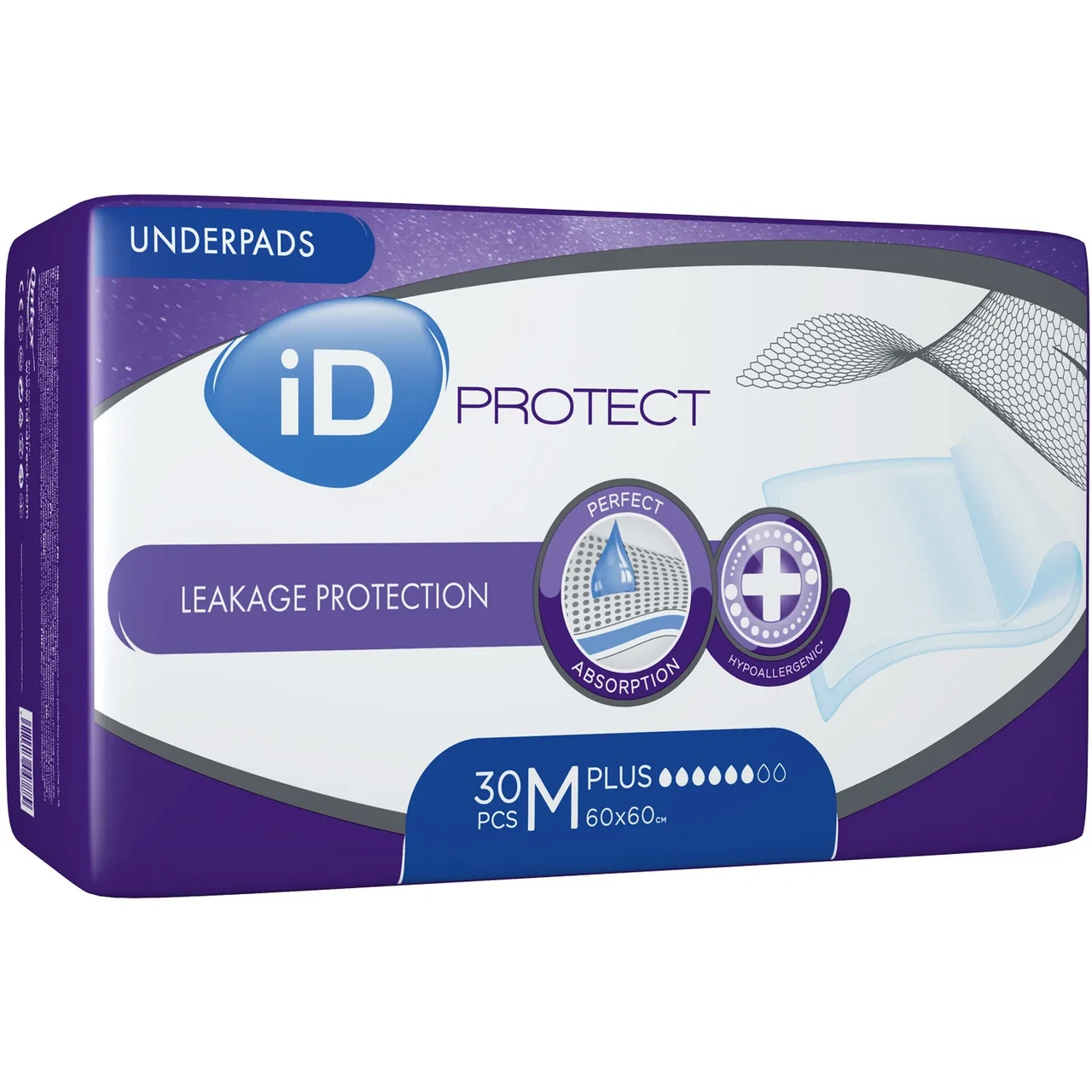 Пелюшки для дорослих iD Protect Plus 60х60 см №30 (000003692) Пелюшки для дорослих iD Protect Plus 60х60 см №30 (000003692)