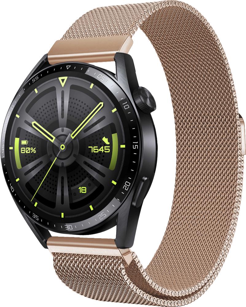 Ремешок Миланская Петля Milano для Huawei Watch GT3 46 мм Rose Gold (26133)