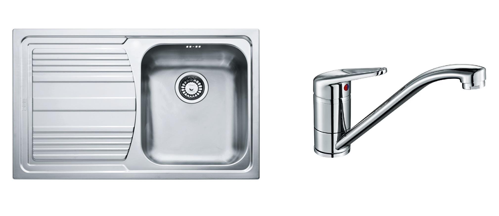 Комплект из мойки Franke Logica Line LLL 611-79 101.0381.809 и смесителя Franke Novara-Plus 115.0347.142
