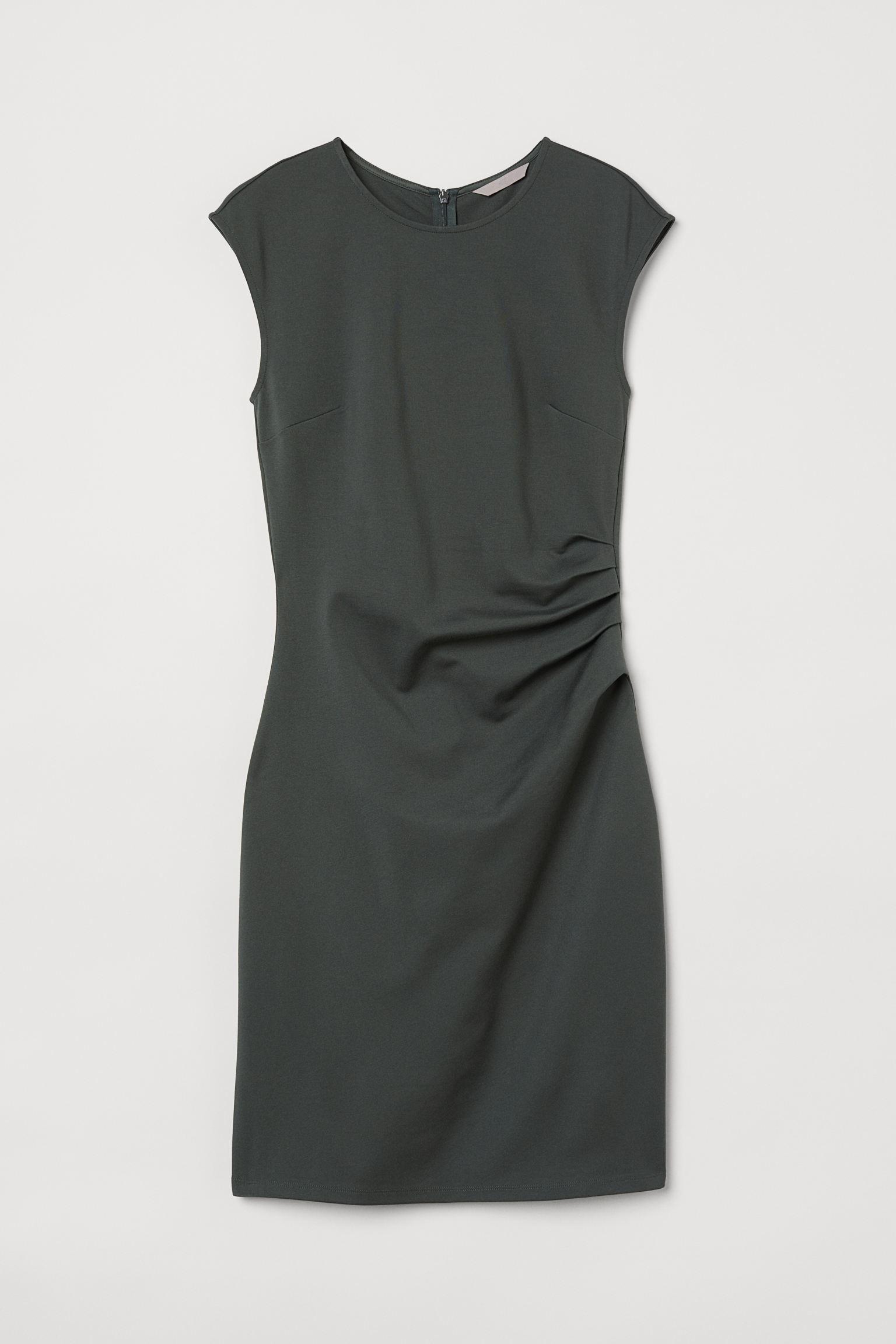 Платье без рукавов XS Серо-зеленый (9694293abr)