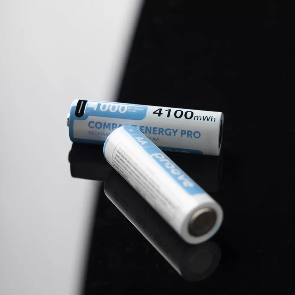 Аккумуляторные батарейки Proove AA Type-C Compact Energy Pro 4100 mAh Lithium-ion 2pack White (RBCE40702002) - фото 2