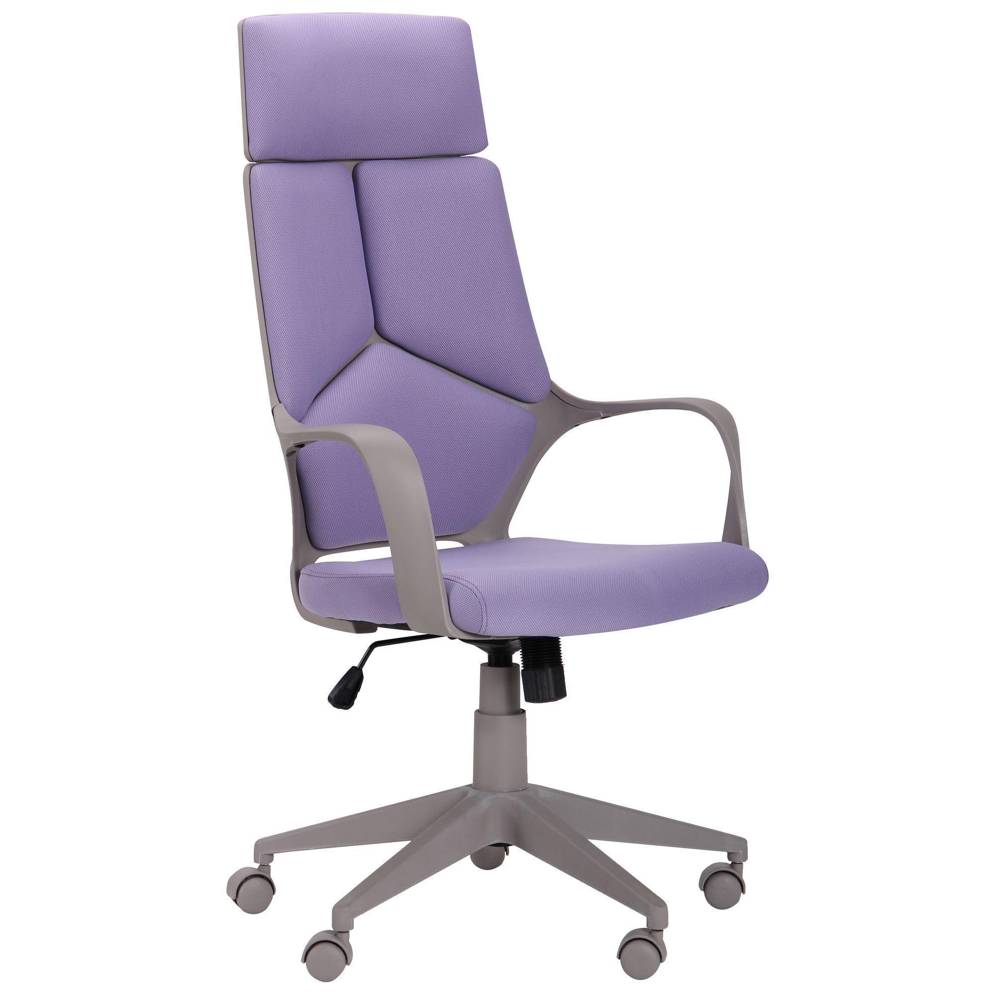 Офісне крісло AMF Urban HB для кабінету 1160х100х640х620 Сірий/Бузковий