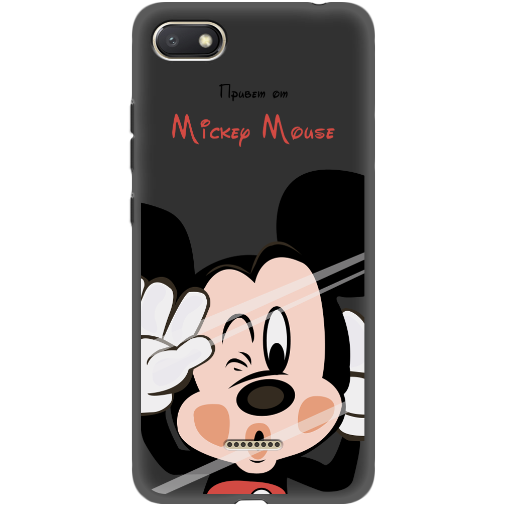 Чехол Boxface Xiaomi Redmi 6A Mister M Черный силикон (34811-cc58-35160)