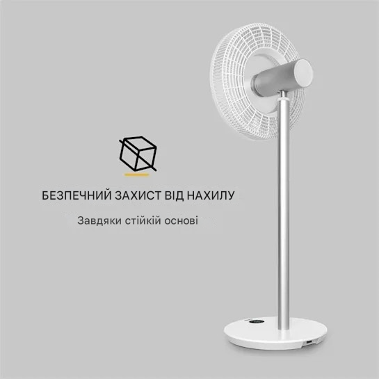 Вентилятор мобільний KLARSTEIN WHISPERWIND з прозорим 9-лопатевим ротором 12'' (10034670) - фото 3 Вентилятор мобільний KLARSTEIN WHISPERWIND з прозорим 9-лопатевим ротором 12'' (10034670) - фото 3