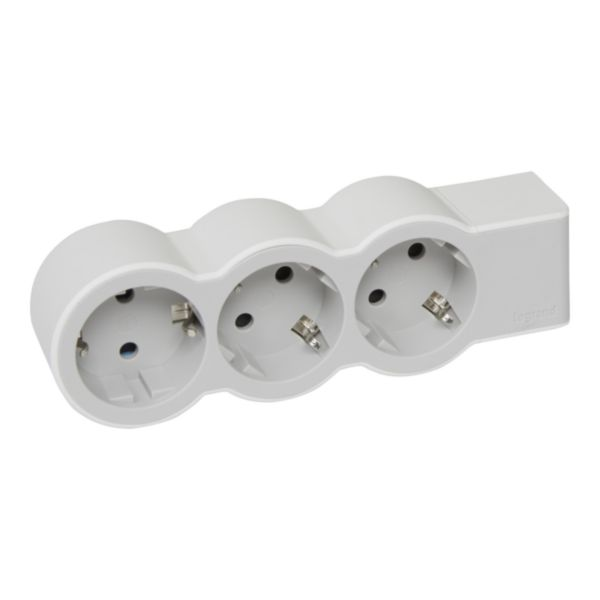 Удлинитель LeGrand СТАНДАРТ 3х2К+Из розетки 16 А без кабеля Белый/Серый (3139892567)