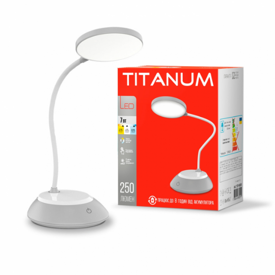 Настольная лампа TITANUM TLTF-022G LED 7W 3000-6500К с аккумулятором USB (УТ000079090) - фото 2