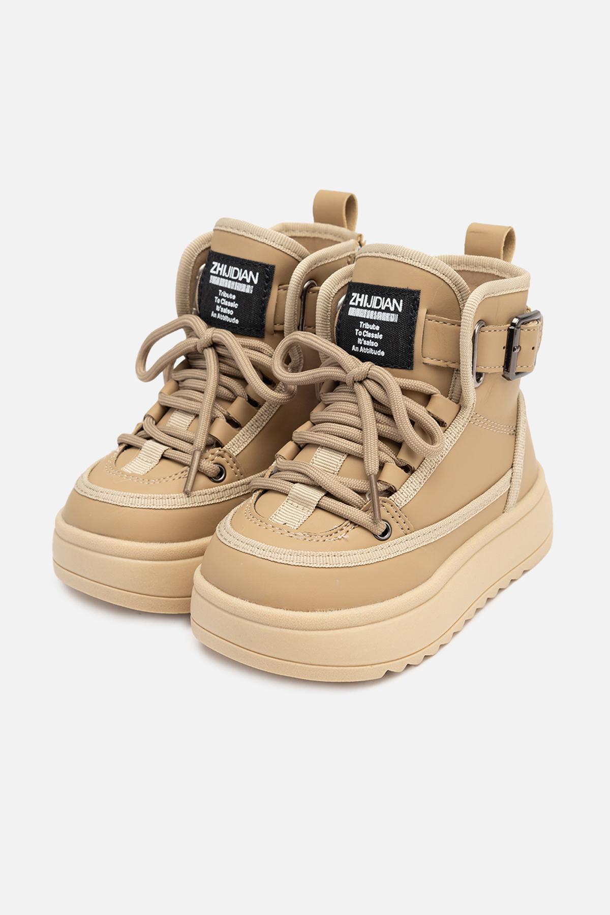 Черевики дитячі зимові ЦБ-00264419 для дівчинки р. 25 Бежевий (29086131) - фото 3