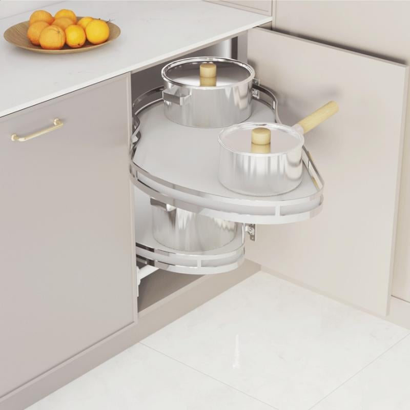 Угол магический Rejs Optima ERGO 900/450 левый Хром/Белый (WE36.0003.43.374)