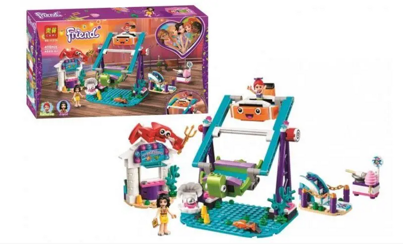 Конструктор детский Подводная карусель 11374 для девочек (1684049219) - фото 2 Конструктор детский Подводная карусель 11374 для девочек (1684049219) - фото 2