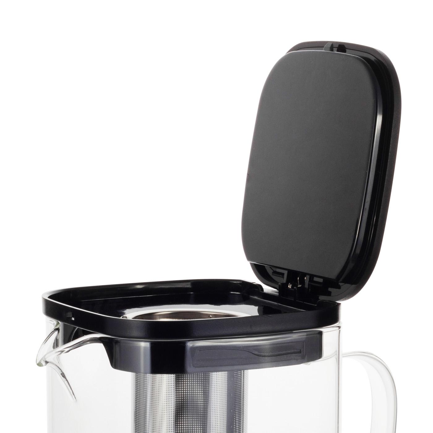 Заварочный чайник со съемным ситечком Ofenbach KM-100612М из термостойкого стекла 1000 мл Прозрачный (150-84-100612М) - фото 4 Заварочный чайник со съемным ситечком Ofenbach KM-100612М из термостойкого стекла 1000 мл Прозрачный (150-84-100612М) - фото 4