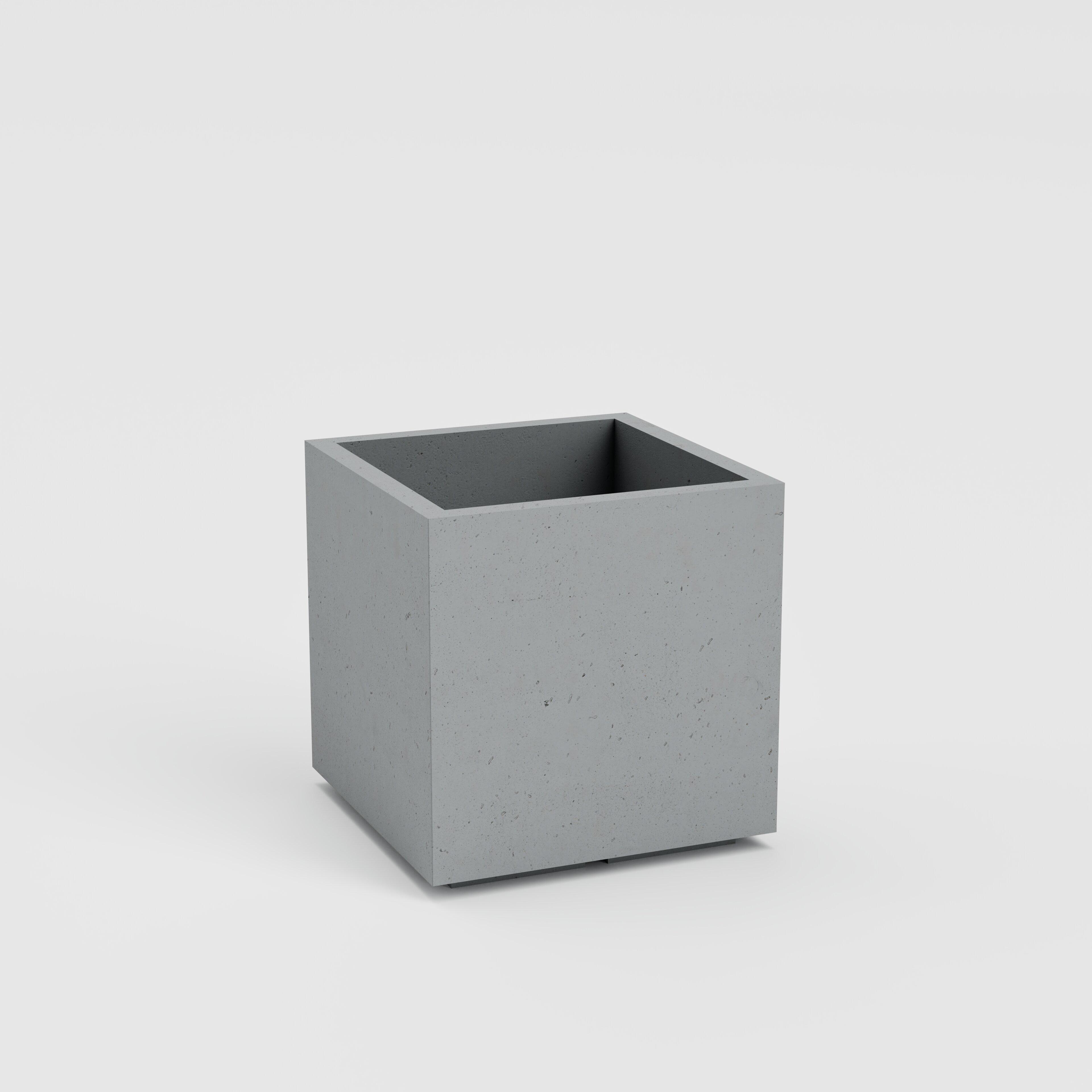 Горщик бетонний Міцно Квадро M 600х600х600 мм Сірий (10357)