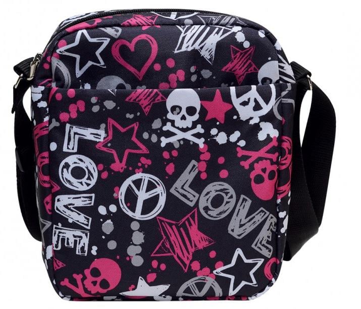 Сумка через плечо мессенджер Sambag SQN Черепы лав (70220054)