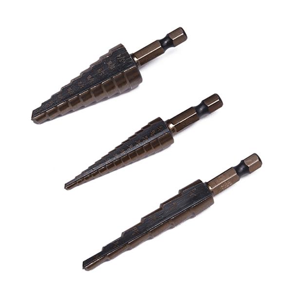 Набір свердел Harden Tools ступінчастих конічних по металу дюймових 3/16-1/2 мм професійних (614173)