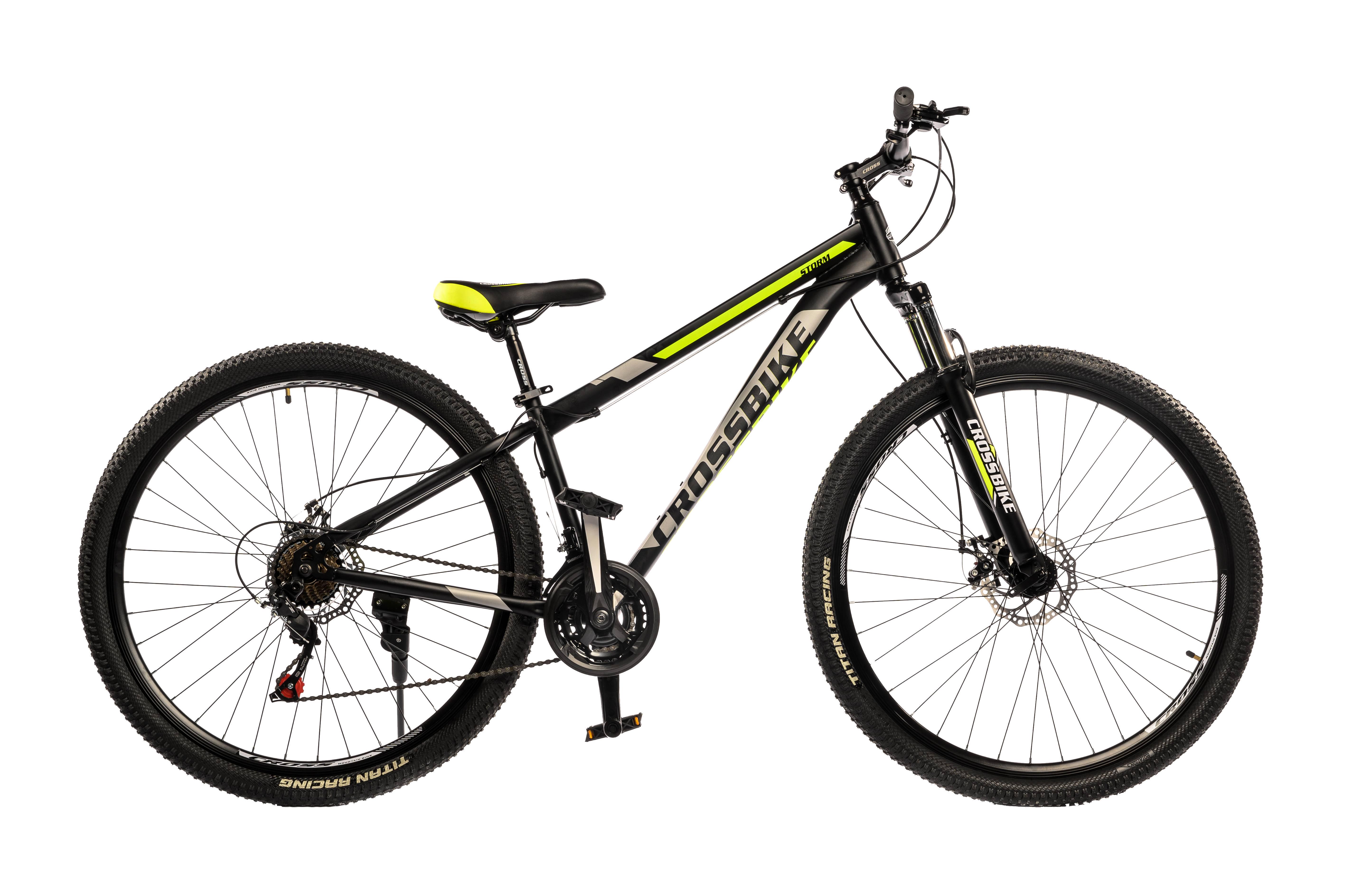 Велосипед CrossBike Storm 2024 29" 19,5" Чорно-жовтий