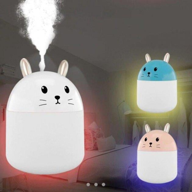 Зволожувач повітря ультразвуковий Humidifiers Rabbit Білий (4422) - фото 3