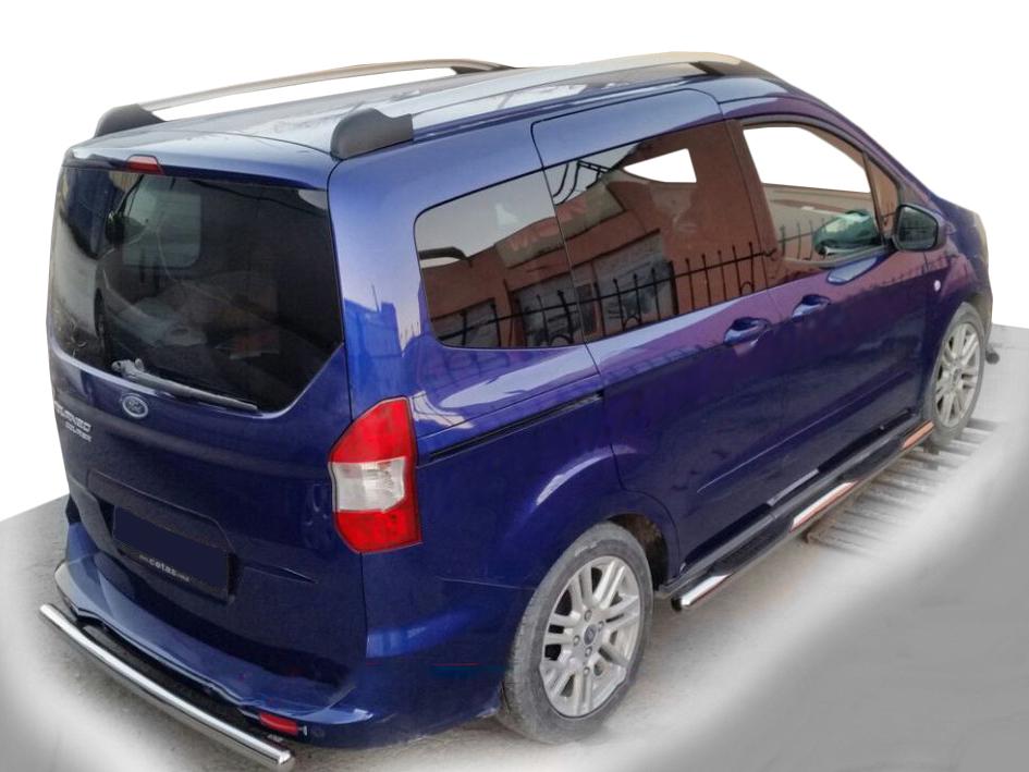 Задняя дуга AK002 CAN для Ford Courier 2014-2023 гг. нержавеющая сталь Хром