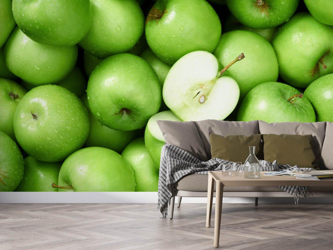 Фотообои флизелиновые Styleo Print-walls Зеленые яблоки 031 300х200 см (Pw-031)