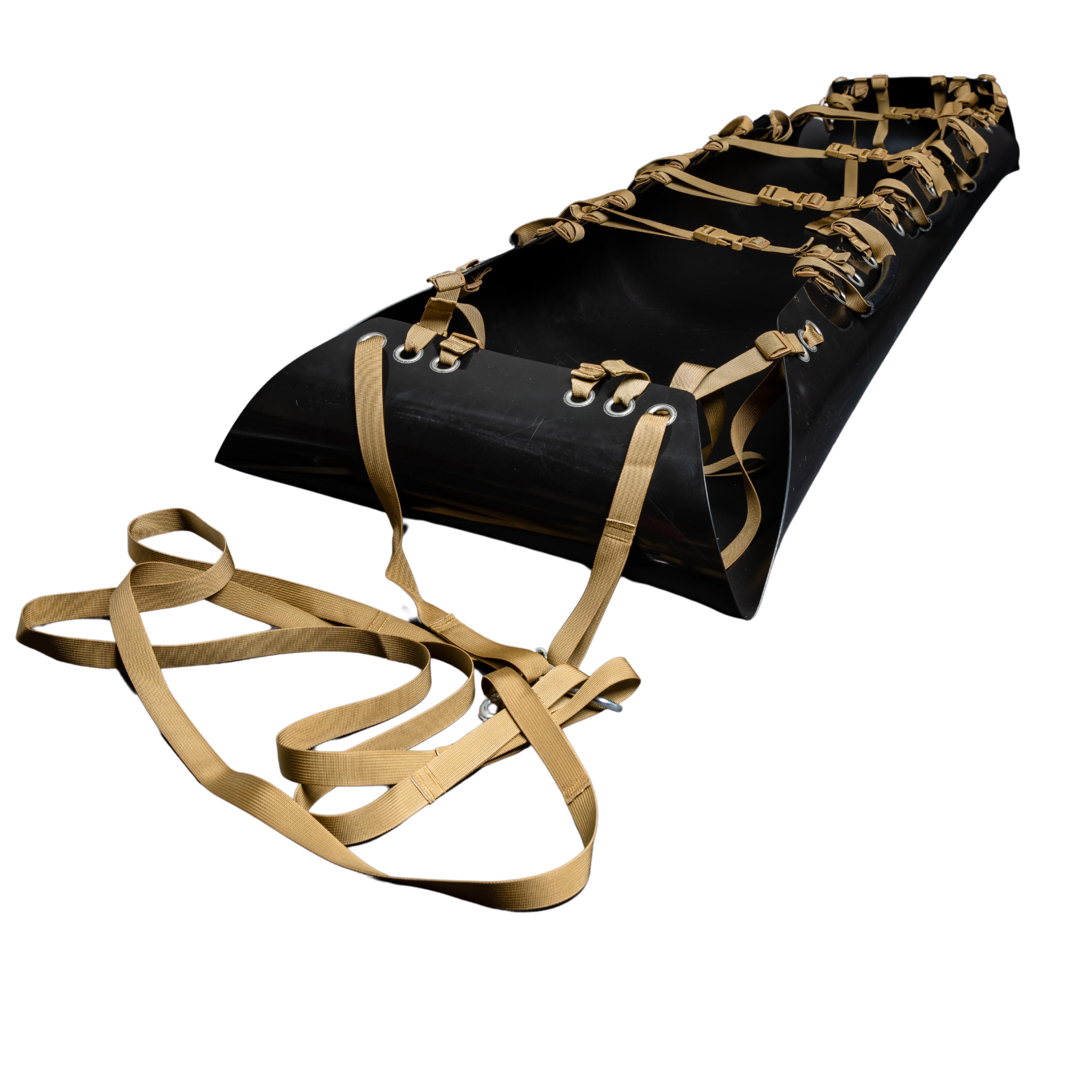 Ноши пластиковые волокуші Ares L 2400х900х2 мм Черный (0002)