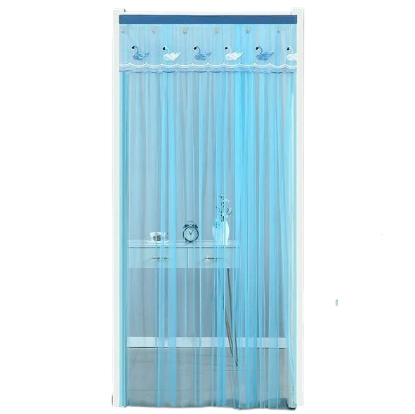 Штора на дверь 200х100 см Голубой (C00858-1)