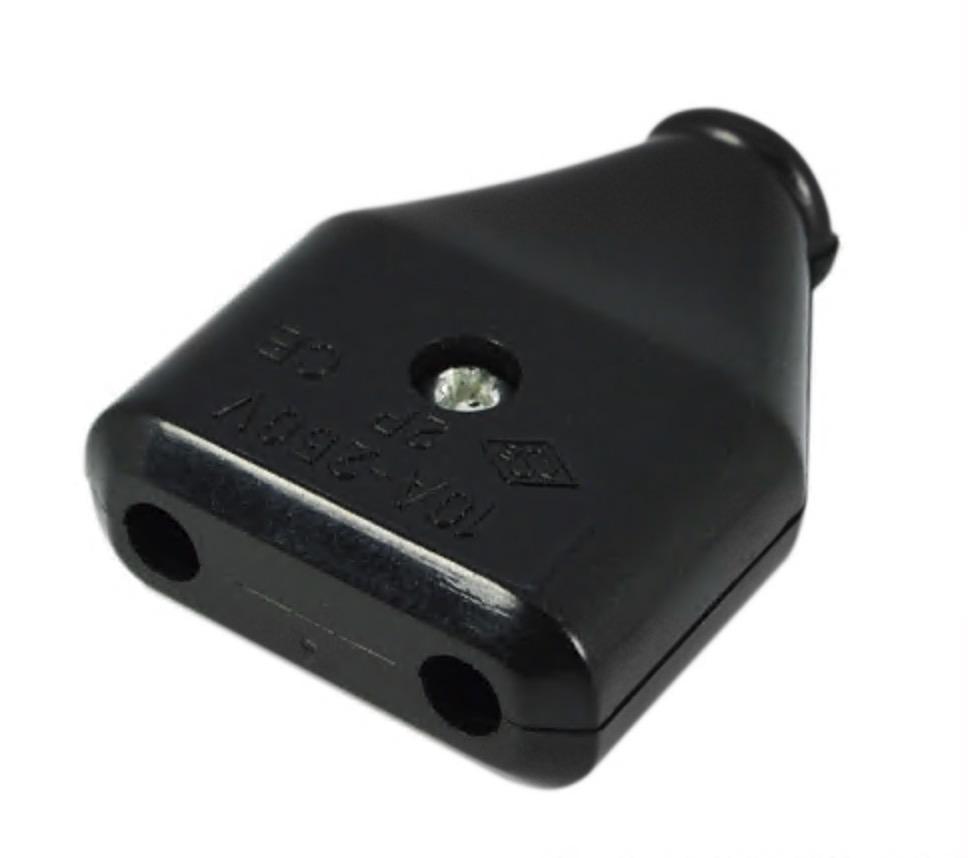 Штепсель плоский Luxel 11061 Чорний (27848700)