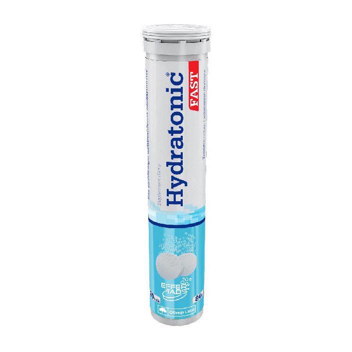 Электролиты в шипучей таблетке с магнием и калием Olimp Hydratonic Fast 20 табл. Апельсин