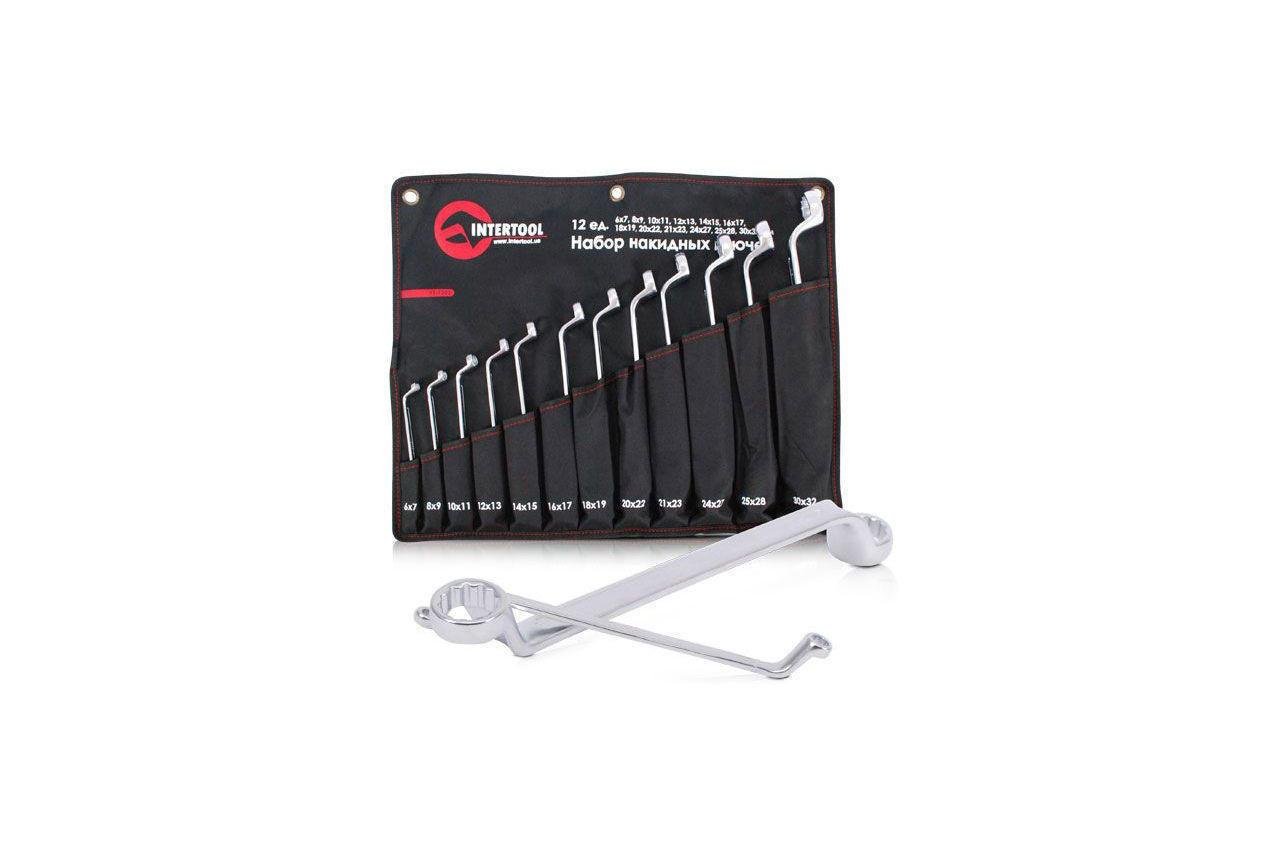 Набір накидних ключів Intertool Pro 6-32 мм 12 шт. (XT-1203)