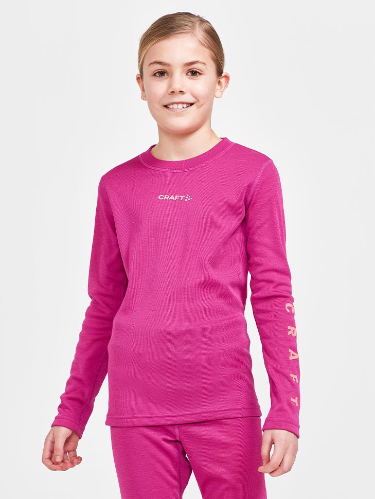 Дитячий комплект термобілизни CRAFT Core Warm Baselayer Set 1909712-486740 146/152 см Roxo/Coral - фото 2