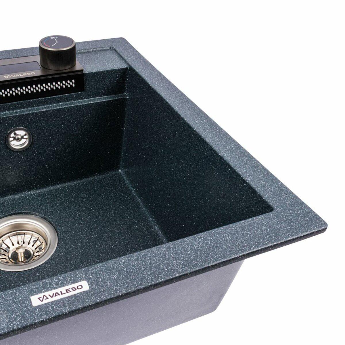 Мийка для кухні гранітна Valeso VIVA 5149 Антрацит матовий (033203) - фото 6 Мийка для кухні гранітна Valeso VIVA 5149 Антрацит матовий (033203) - фото 6