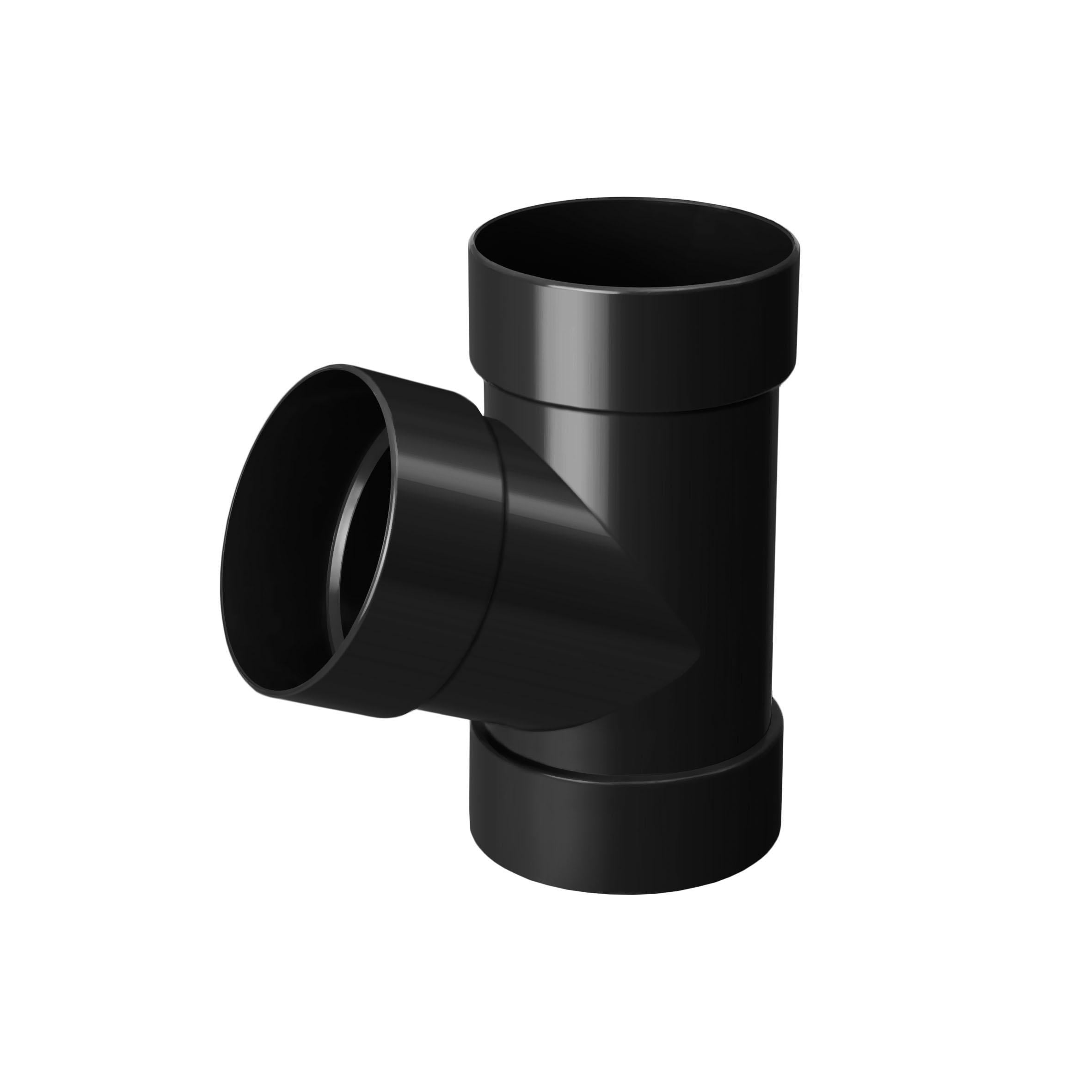 Тройник RAINWAY 75 мм Графитовый