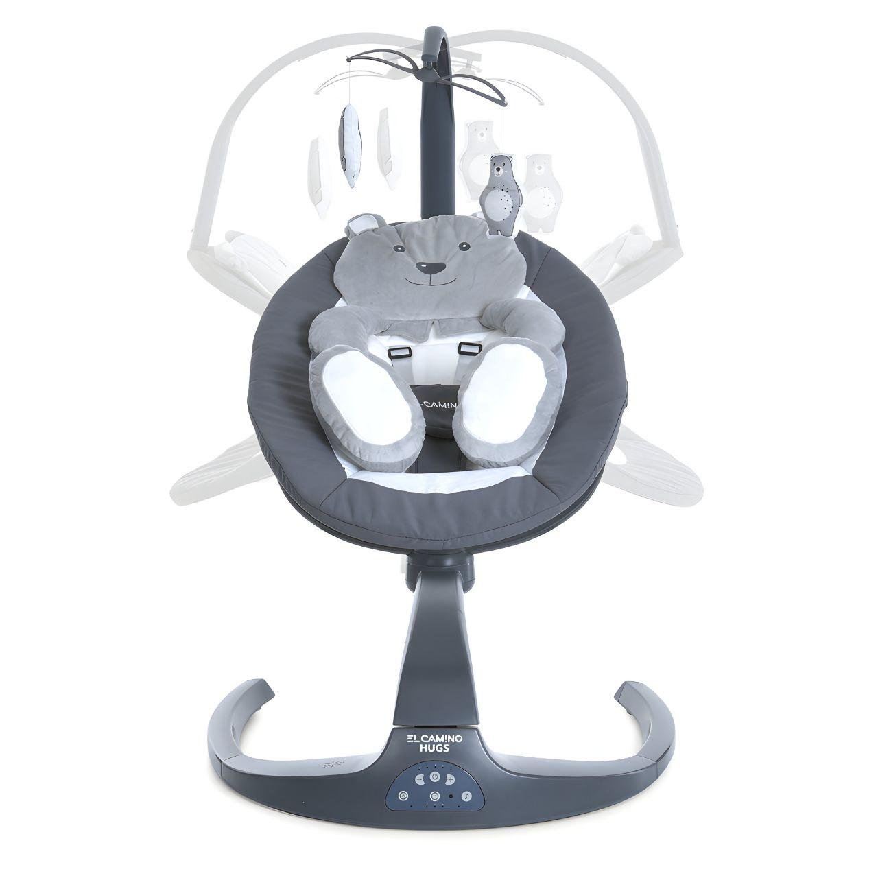 Укачивающий центр El Camino ME 1077 HUGS поворот на 360° Gray (24200933) - фото 2 Укачивающий центр El Camino ME 1077 HUGS поворот на 360° Gray (24200933) - фото 2