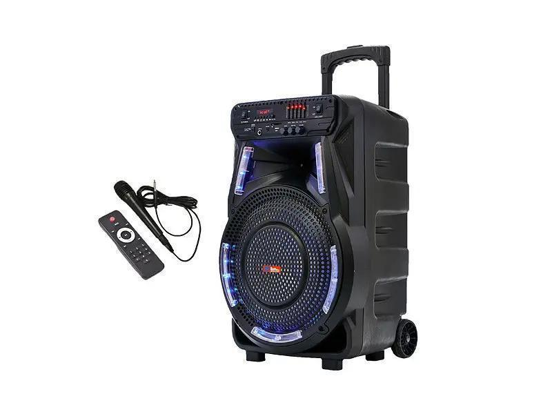 Портативная колонка ZXX 7373 400 Вт 12" USB/SD/FM/BT/2MIC/ДК Черный