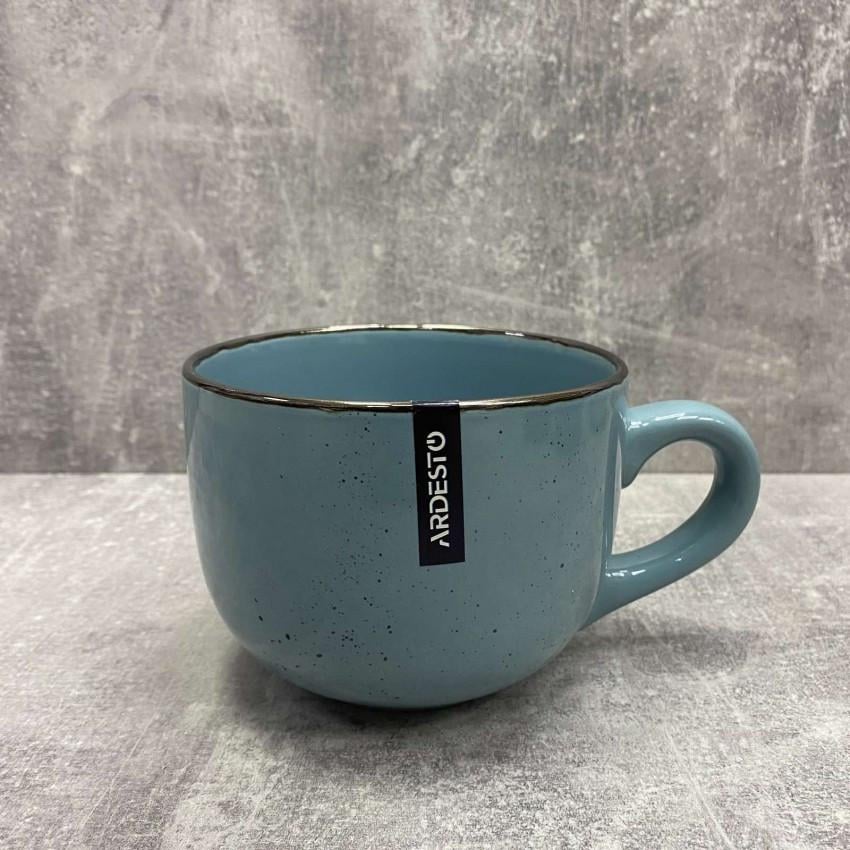 Чашка керамічна 480 мл Ardesto Bagheria Misty Blue AR2948BGC