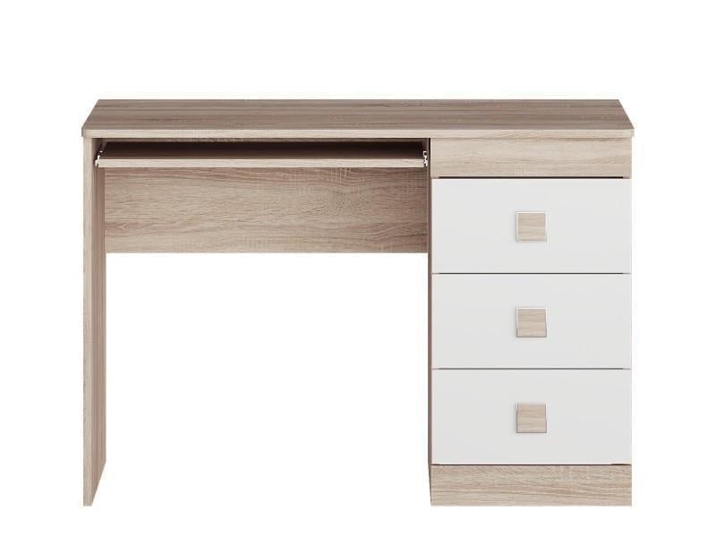 Письмовий стіл Еверест Соната 1100х550х750 мм Дуб сонома/Білий (EVR-20197) - фото 5 Письмовий стіл Еверест Соната 1100х550х750 мм Дуб сонома/Білий (EVR-20197) - фото 5