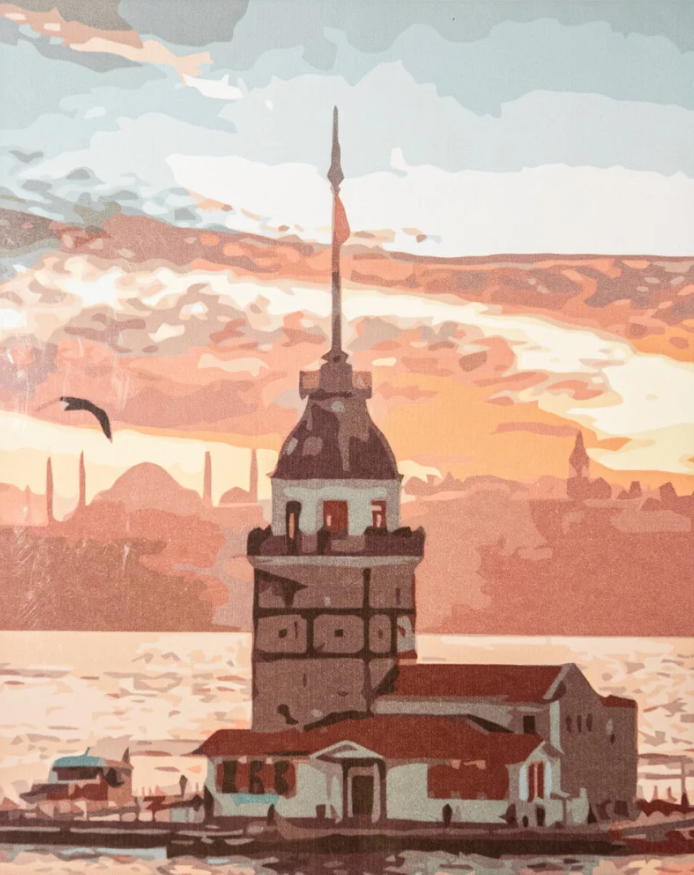 Картина по номерам Strateg Пейзажи Стамбула 40x50 см (VA-3383)