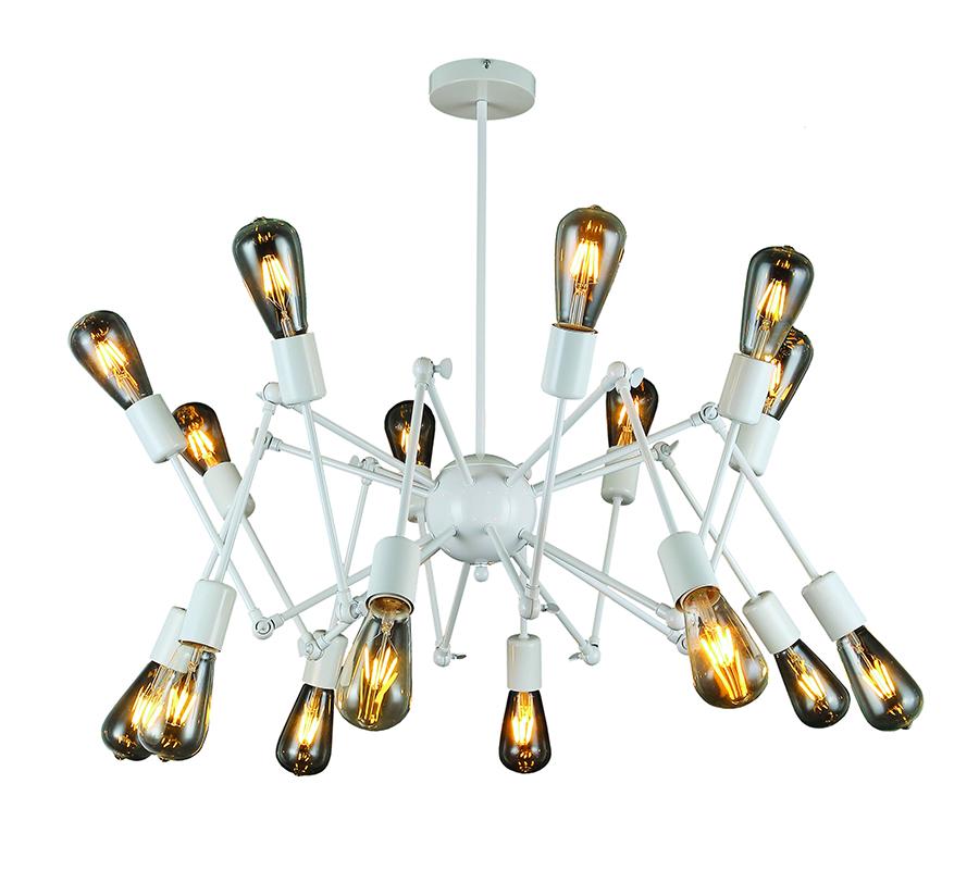 Люстра Levistella Паук 761ZD016-16 WH на 16 ламп Белый (14-16-LVS1618) Люстра Levistella Паук 761ZD016-16 WH на 16 ламп Белый (14-16-LVS1618)
