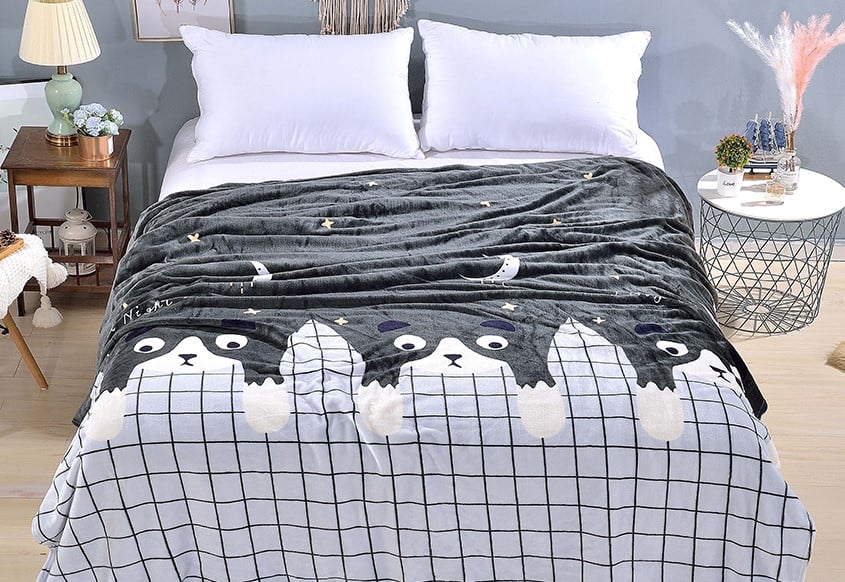 Плед TAGtextil велсофт Звездное небо 200х220 см (ALM1905)