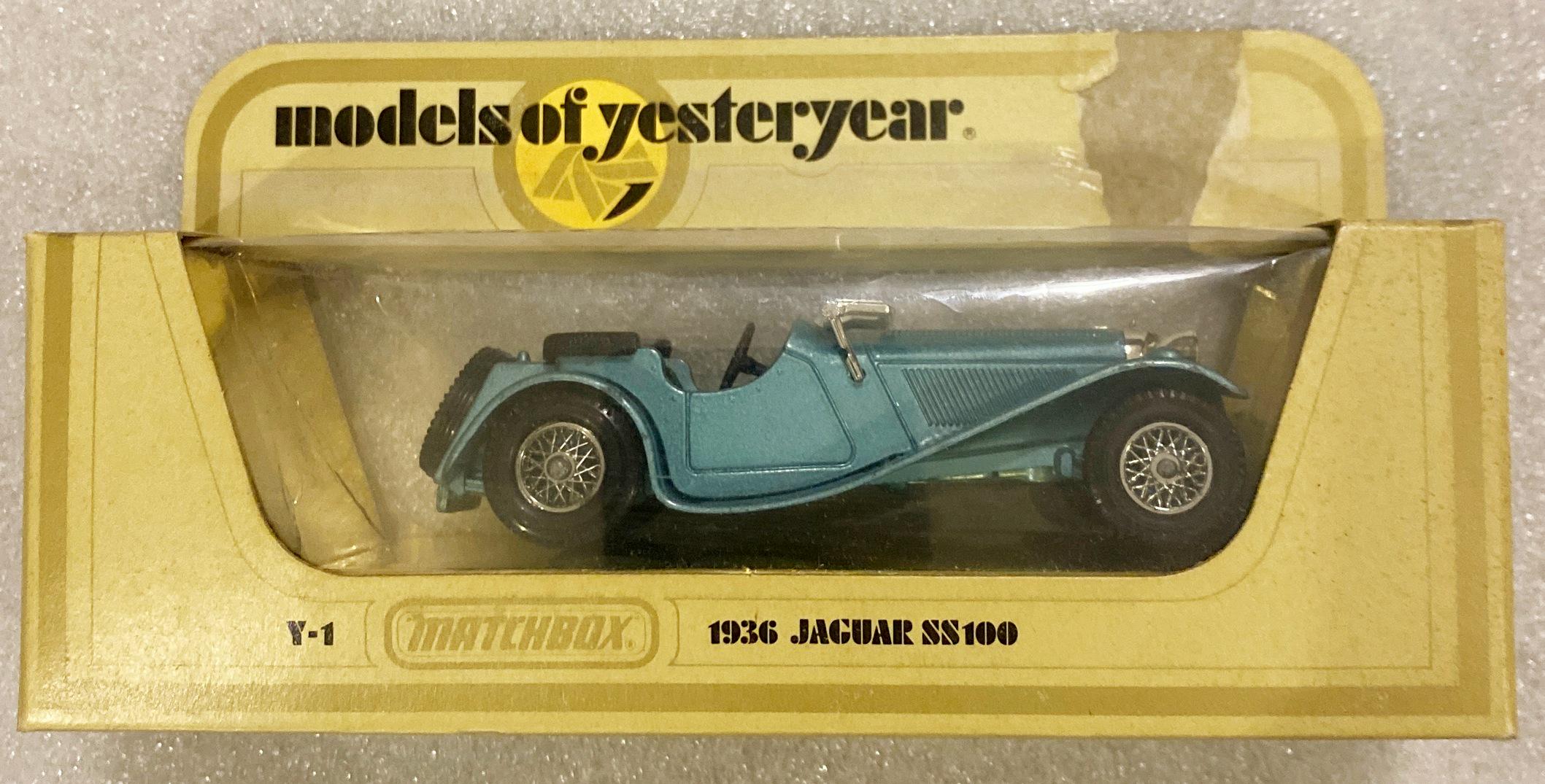 Игрушечная машинка Matchbox 1:38 1936 Jaguar SS 100 1978 Models of Yesteryear Y-1 Blue (MB-Y-1-b) Игрушечная машинка Matchbox 1:38 1936 Jaguar SS 100 1978 Models of Yesteryear Y-1 Blue (MB-Y-1-b)