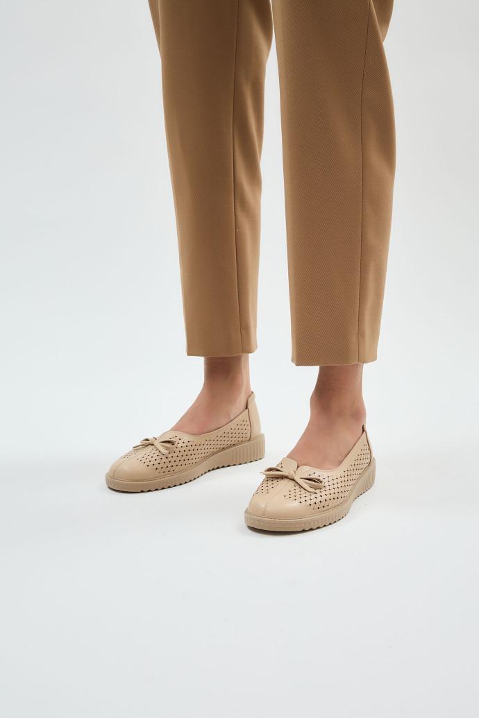 Балетки ALLSY шкіряні р. 41 Бежевий (196095) - фото 2 Балетки ALLSY шкіряні р. 41 Бежевий (196095) - фото 2