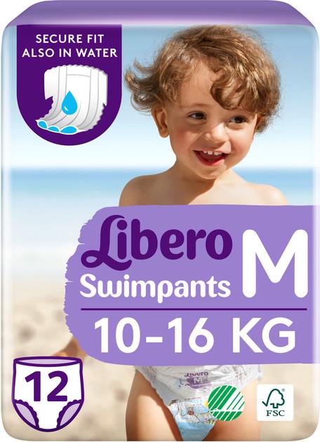 Подгузники-трусики Libero Swimpants для плавания Medium 10-16 кг 12 шт. (2661376793)