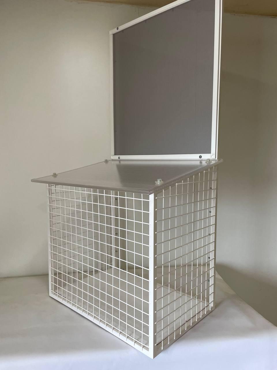 Балкон для котів підвісний прямокутний 490х420х640 см Білий (001) - фото 6 Балкон для котів підвісний прямокутний 490х420х640 см Білий (001) - фото 6