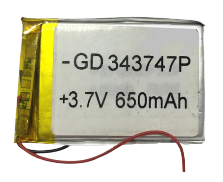 Аккумулятор GD 343747P 3,7V Li-ion 650 mAh (000020582) Аккумулятор GD 343747P 3,7V Li-ion 650 mAh (000020582)
