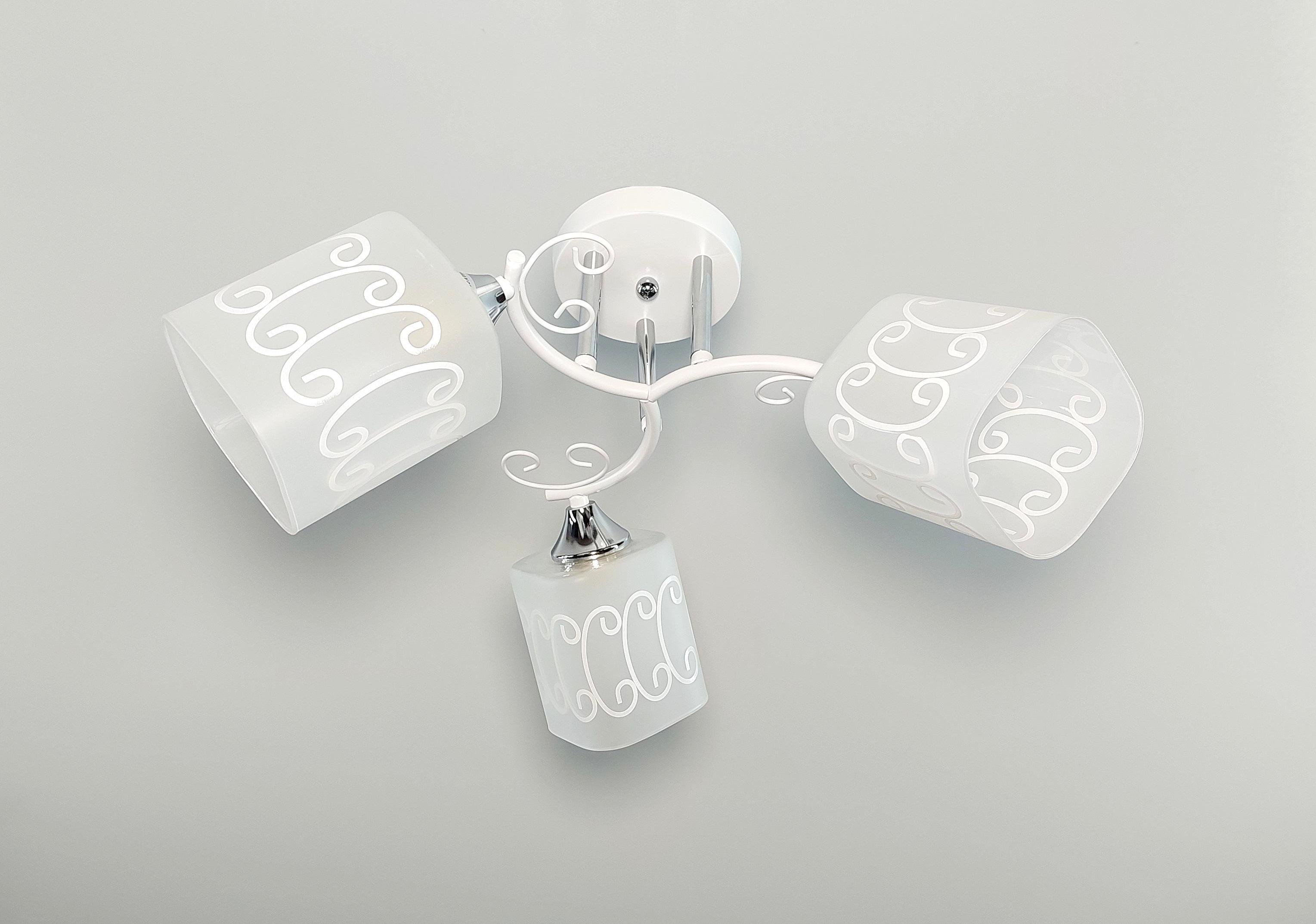 Люстра потолочна 1392/3 на 3 плафона Білий