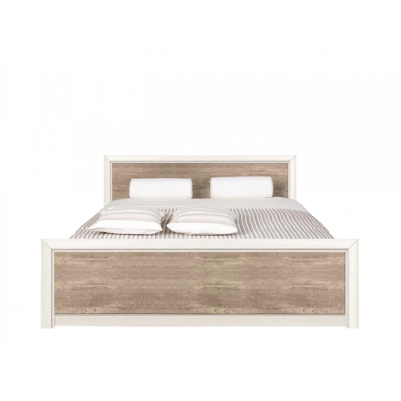 Кровать двуспальная ВМК Коэн 2 LOZ/160 без основания 160x200 см Сосна аризонская/Дуб корабельный (GRB-1549)