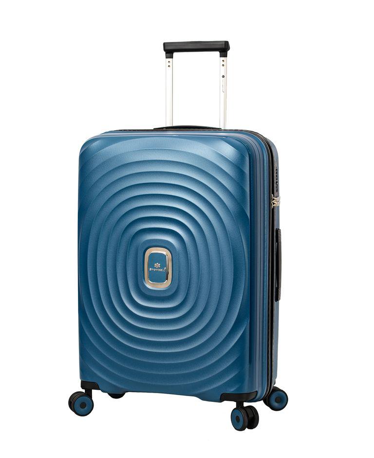 Чемодан дорожный средний Snowball 35203 полипропилен M 72 л Синий