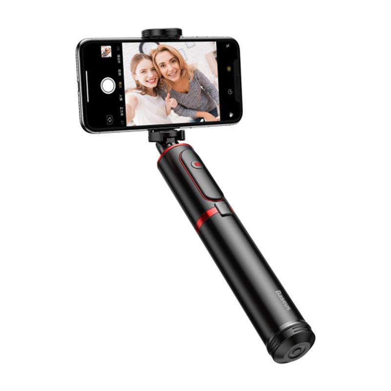 Монопод-штатив бездротовий Baseus Bluetooth Selfie Stick SUDYZP-D19 Чорний/Червоний - фото 4