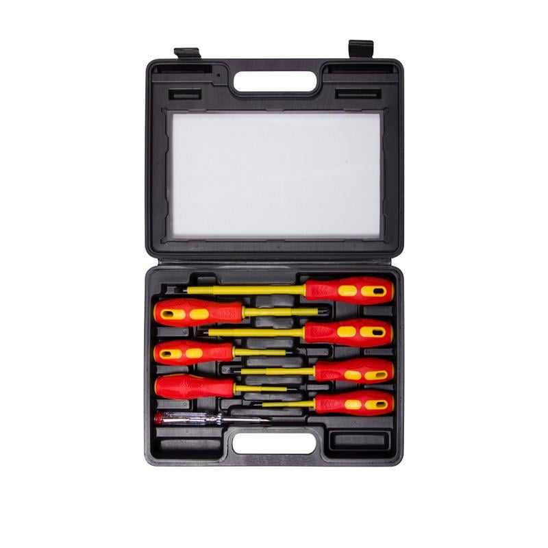 Набір ізольованих викруток E.NEXT e.tool.set.8000.8 SL/PH в кейсі 8 пр. (t009008) Набір ізольованих викруток E.NEXT e.tool.set.8000.8 SL/PH в кейсі 8 пр. (t009008)