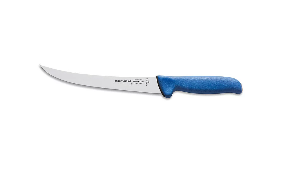 Нож жиловочный DICK ExpertGrip 2K 210 мм изогнутое лезвие Синий (82125211-66)
